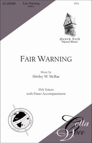 Fair Warning SSA choral sheet music cover Thumbnail